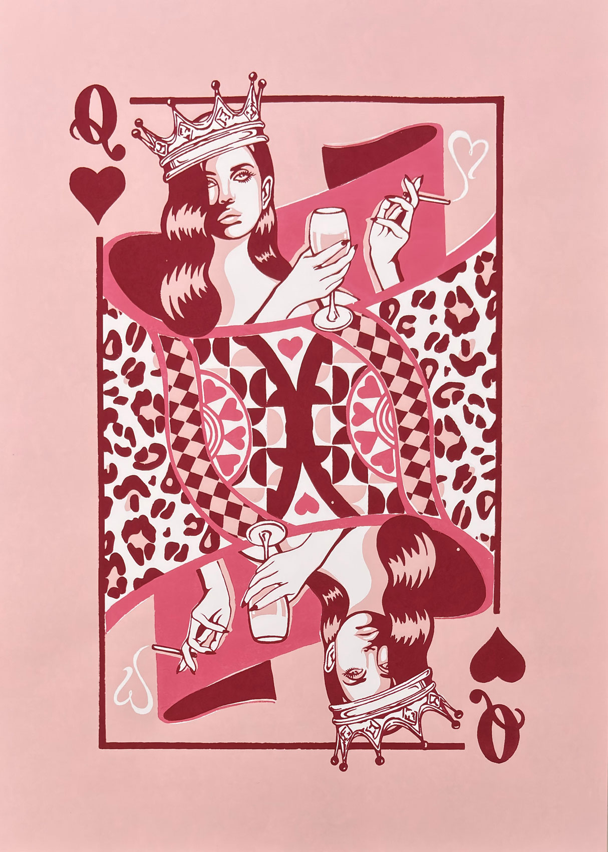 Queen of Hearts Print — Final artwork